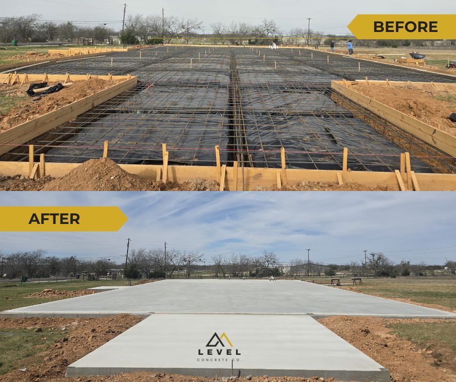Before and After Concrete Job - Commercial Job