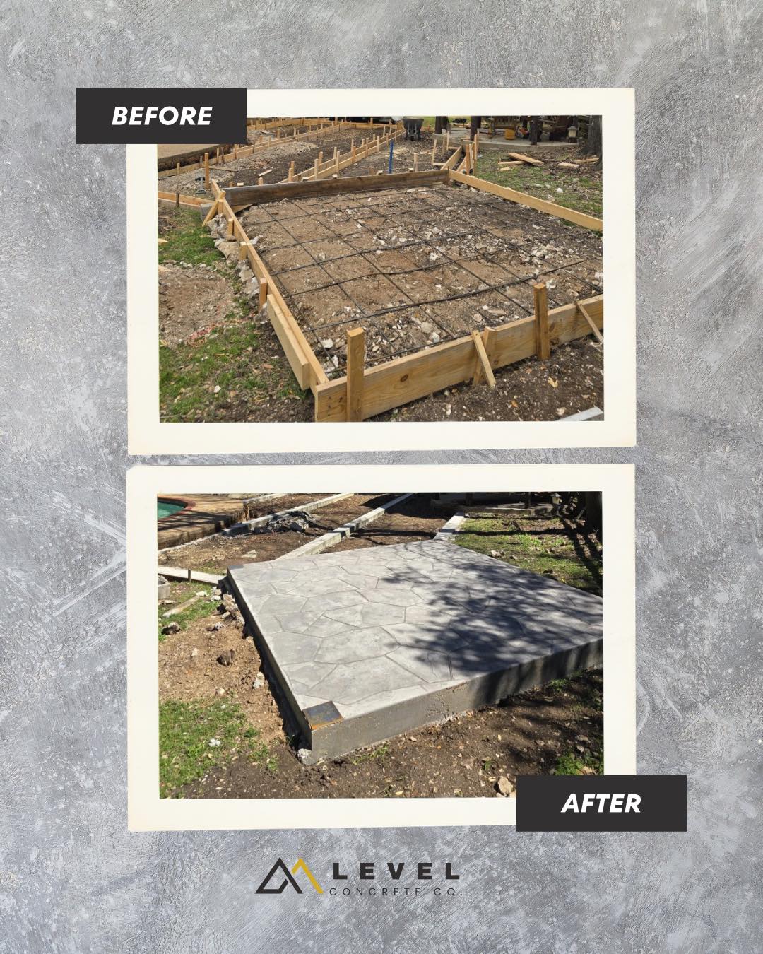 Before and After Concrete Job